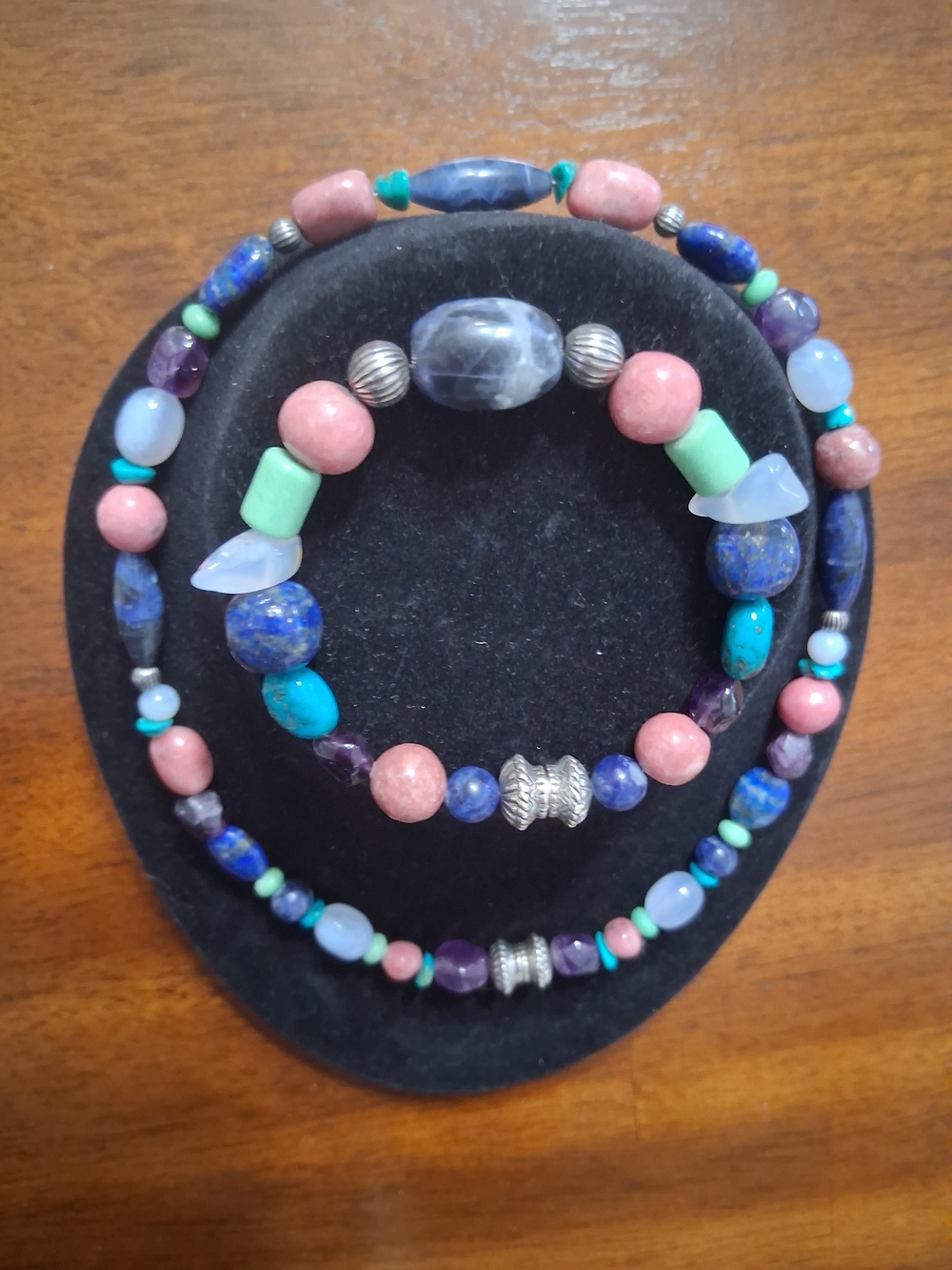 Vintage Carolyn Pollack Magnetic Necklace & Bracelet Set Or Extended Necklace